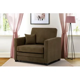 Home Affaire Sessel »Mexico Schlafsessel« mit ausziehbarer Schlaffunktion, B/T/H: 98/83/87 cm braun