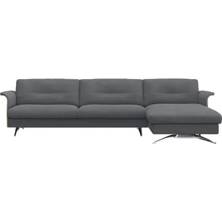 FLEXLUX Ecksofa »Glow Designsofa, bequem und komfortabel durch hochwertigen Sitzaufbau«, L-Form, Modernes skandinavisches Design FLEXLUX Elephant Grey