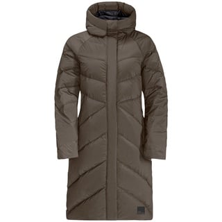 Jack Wolfskin Wintermantel Marienplatz Coat (winddicht, sehr wasserabweisend) braun Damen