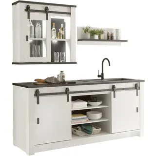 Home Affaire Küchenzeile Sherwood 201 cm weiß