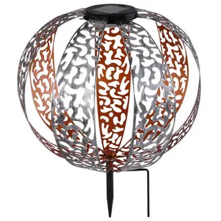 GLOBO Solarleuchte Metall Silberfarben, Led