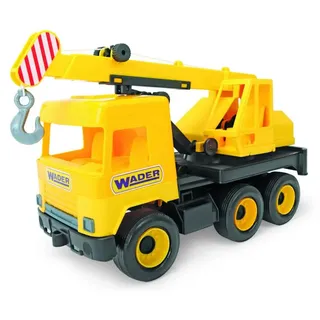 MIDDLE TRUCK Kran gelb-schwarz im Schaukarton - Gelb