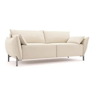 Kaiser Möbel Sofa 2-Sitzer für Terrasse und Garten, Stoff Sunlight, Ecru, Sunmee , Holz , 158x90x95 cm , Gartenmöbel, Loungemöbel, Gartensofas & Loungesofas