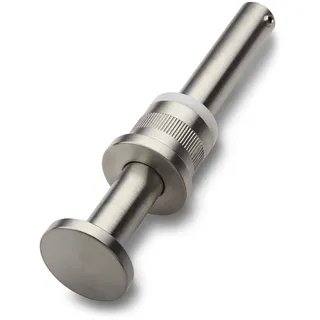 SOTECH Garderobenhaken EXTURA Ø 14 mm x 125 mm echt Edelstahl | versenk-/ausziehbar zum Einlassen und verkleben in Platten mit min. 32 mm Stärke Kleiderbügelhalter Haken