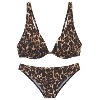 Bruno Banani Bügel-Bikini Damen leo bedruckt Gr.38 Cup C