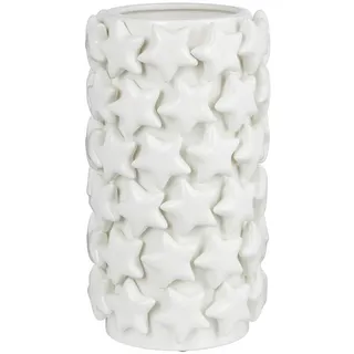 Butlers Vase Stars , Weiß , Keramik , 31 cm , Dekoration, Vasen, Keramikvasen