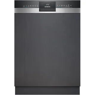 Siemens SN53HS16AE iQ300, Teilintegrierter Geschirrspüler 60 cm, Made in Germany, Besteckkorb, smartStart, drei Mal schneller spülen, HygienePlus Programm, intensiveZone, aquaStop, Gebürsteter Stahl