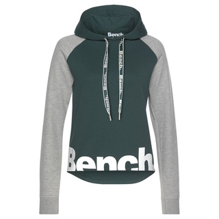 bench. loungewear Kapuzensweatshirt Damen dunkelgrün-grau Gr.32/34