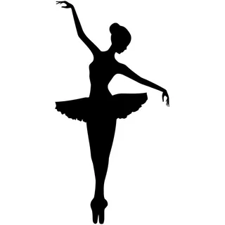 Wandtattoo Ballerina, Ballett, für Mädchenschlafzimmer, Tänzerin, Wandbild, Heimdekoration, Wohnzimmerdekoration, Tanzaufkleber, klein – 30x57cm