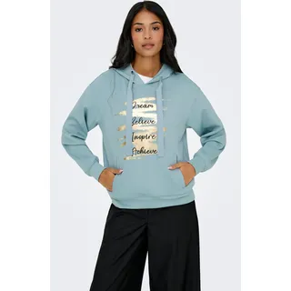 ONLY Kapuzensweatshirt »ONLALINA LIFE L/S PRINT HOOD SWT«
