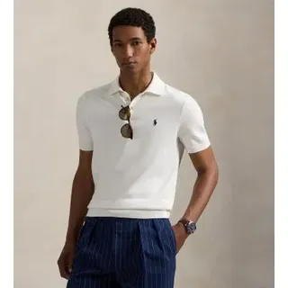 Polo Ralph Lauren für Herren. 710980682005 Weißes Baumwoll-Poloshirt (XL), Lässig, Baumwolle, Kurzarm
