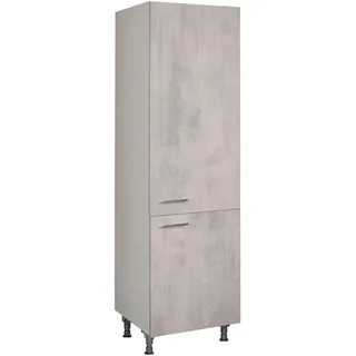 Nobilia Geschirrschrank , Hellgrau , Metall , 5 Fächer , nur wie online abgebildet bestellbar , 60x216.6x58 cm , Blauer Engel, Pefc, Goldenes M, Made in Germany, DGM-Klimapakt , Küchen, Küchenmöbel, Küchenschränke, Geräteumbauschränke