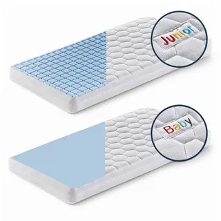 Betten-ABC Mini-Duo – Babymatratze/Kindermatratze mit Baby- und Kleinkindseite, Bezug waschbar