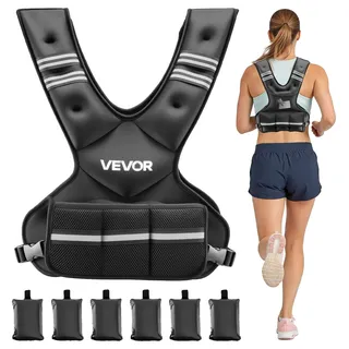 Vevor verstellbare Gewichtsweste 5-9,1 kg Schwarz L