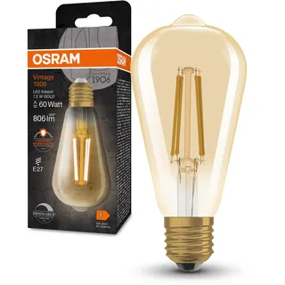 Osram LED-Lampe 60 FIL 60 7,2W E27 warmweiß