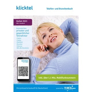 klicktel Telefon- und Branchenbuch Herbst 2023