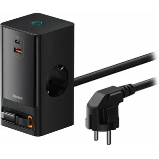 Baseus PowerCombo, (65 W), USB Ladegerät, Schwarz
