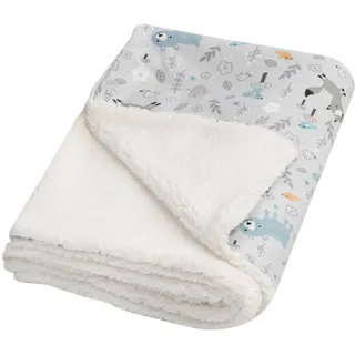 Julius Zöllner Winterdecke aus Baumwoll-Jersey und kuscheligem Teddy-Stoff | Gr. 70x100 cm | Made in Germany | OEKO-TEX® STANDARD 100 | Smart Friends