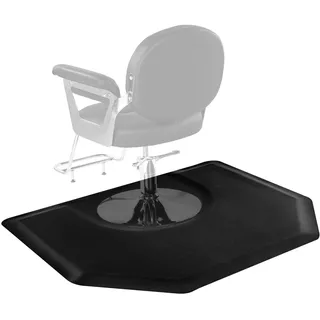 Vevor Salonmatte für Friseure, 1225x1505mm, sechseckige Anti-Ermüdungs-Bodenmatte, 13mm Dicke Bodenmatte für Friseursalons, leicht zu reinigende PVC-Oberfläche & abgeschrägte Kanten zum Stolpern