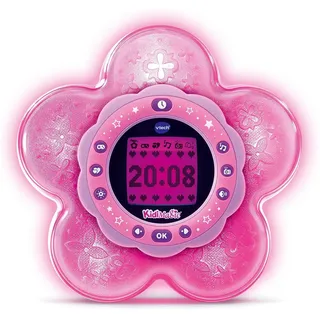 VTech KidiMagic Galaxy Light, Radiowecker 9 in 1, Projektor für Kinder, Aurora Borealis, leuchtende Blume mit Bewegungssensor, FM und MP3-Radio, italienische Sprache, Batterien im Lieferumfang