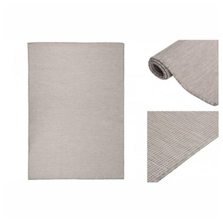 vidaXL Outdoor-Teppich Flachgewebe 140x200 cm Taupe