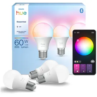 Philips LED-Birne 8W E27 806 lm 3 St.