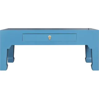 Fine Asianliving Chinesischer Couchtisch Himmelblau - Orientique Kollektion B110xT60xH45cm - Blau