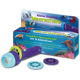 Moses moses. Kleine Diashow Meerestiere, Projektor-Taschenlampe für Kinder, 24 Bildmotive aus der spannenden Unterwasserwelt, Für die Entdeckungsreise von zuhause