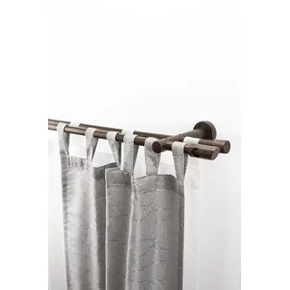 GARESA Vorhangstange 2-läufig Ø 20 mm 190 cm Braun