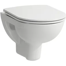 Laufen Pro WC-Set, Wand-WC Compact inkl. WC-Sitz mit Deckel, offene Bestigung, H8669600000001