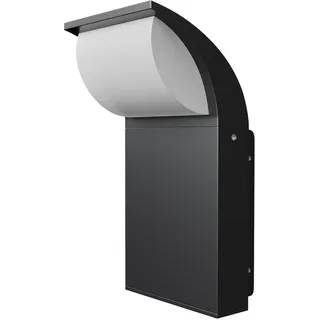 LED Außenlampe Aluminium Graphit IP65 Garten h:20 cm 3000 K Wandleuchte Haus
