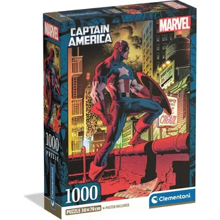 Clementoni Puzzle Marvel Captain America - 1000 Teile Karton