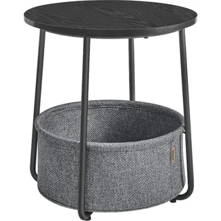 Klapptisch rund schwarz 45x50cm - Grau