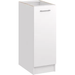 Roe Furniture | Küchenunterschrank 40 cm - Weiß - Mattweiß - Platzsparend und Vielseitig - Ohne Arbeitsplatte - Unterschränke Küche - D40 - Weiß