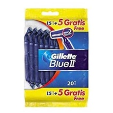 Gillette Blue II Einwegrasierer, 20 Rasierer