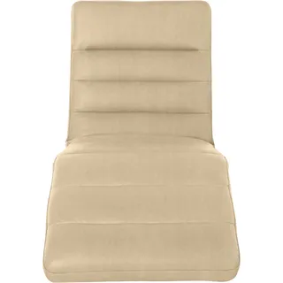 W.Schillig Relaxliege daily dreams Leder/Polyester 75 x 91 x 170 cm Beige mit Kissen