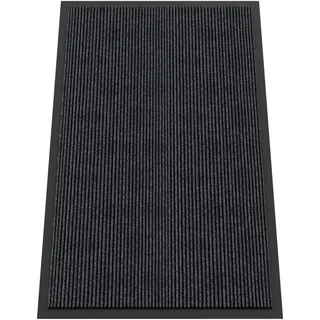 HOMEK Fussmatte für Haustür innen und außen, 75 x 150 cm Schmutzfangmatte für Eingangsbereiche, rutschfeste Rückseite, super saugfähig Türmatte, Fußmatte für Haus, Büro und gewerbliche Eingänge
