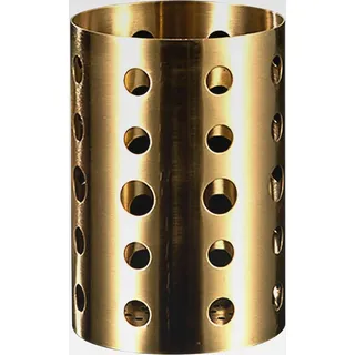 Goldene Küchenutensilienhalter Edelstahl, Küchenhelfer Aufbewahrung, Utensilientöpfe, Messerbänkchen, Küchenorganizer Verdickt mit Abflusslöchern, Utensilienhalter Küche für Arbeitsfläche