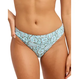 Bikini-Hose ROXY "Wildside Paisley Hipster", Damen, Gr. L, bunt (oil grün wildside paisley), Obermaterial: 85% Polyester, 15% Elasthan., Badehosen Bikini-Hose