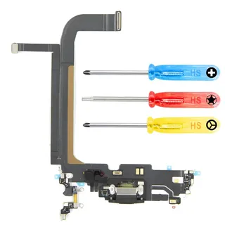 MMOBIEL Ladebuchse Kompatibel mit iPhone 13 Pro Max 2021 - Dock Connector USB C - Audio Jack/Mikrofon/Antenne Ersatz - Inkl. Schraubenzieher