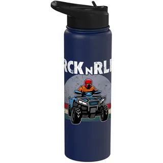Quad Quadbike Fahrer Quadbiker Rocker Quad Stainless Steel Insulated Water Bottle
