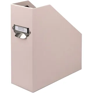 RÖSSLER SOHO Stehsammler A4 | Stehsammler Pappe aus stabilem Karton | Büro Organizer | Schreibtisch Organizer | Zeitschriftenhalter | 315 x 260 x 115 mm | 1 Stück | Farbe: Rosa | Powder