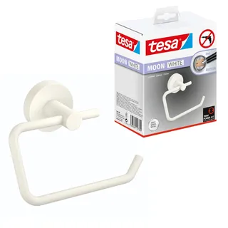 Tesa Moon White Toilettenpapierhalter, Klebstoff Metall