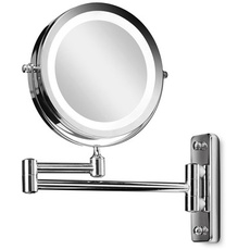 Bild LED Wall mirror in silver x 10 magnifying