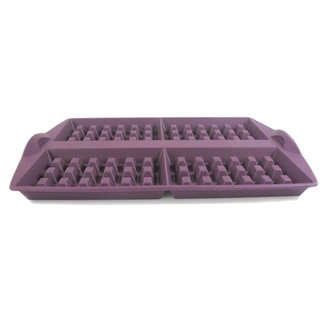 TUPPERWARE Backen Silikonform Waffeln lila Silikon Form Waffel Waffelfom H46