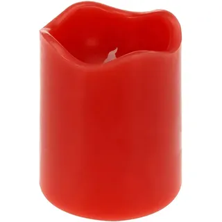LED-Kerze Ø 7 cm x 9 cm Rot