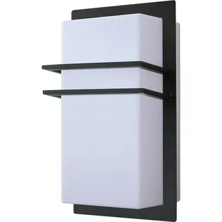 Rabalux 8169 Außenwandleuchte Seattle, E27-Kunststoff, schwarz-weiß, Modern, IP44, 26,6cm