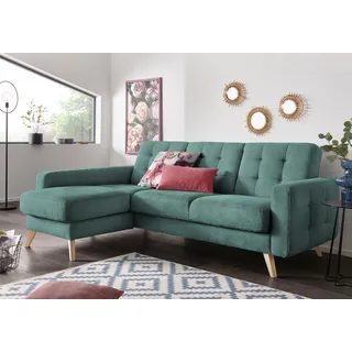 exxpo - sofa fashion »Nappa, kompakt und komfortabel, bequem, zeitloses Design, L-Form« tolle Detailverarbeitung, inkl. Bettfunktion und Bettkasten,