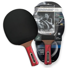 Bild von Donic-Schildkröt Premium Tischtennisschläger Waldner 1000, ITTF Belag, Schwarz/Rot, 751801