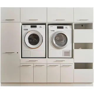 WELNOVA Laundreezy Mehrzweckschrank-Set 235 x 200 x 67,5 cm Weiß